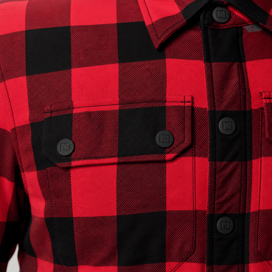 Campera NTO Kurt Hombre Negro / Rojo